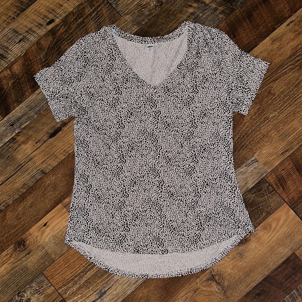 old navy luxe short sleeve v-neck